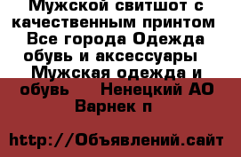 Мужской свитшот с качественным принтом - Все города Одежда, обувь и аксессуары » Мужская одежда и обувь   . Ненецкий АО,Варнек п.